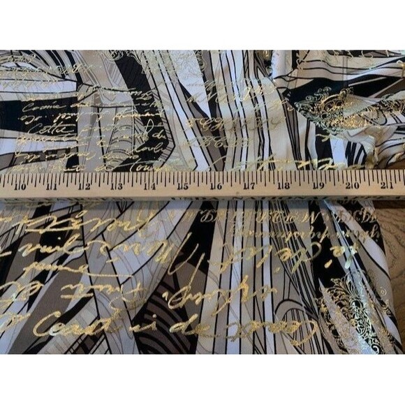 Allison Dailey Sz Large Top 3/4 Sleeve Glitzy Travel Cruise Coastal - Picture 10 of 16